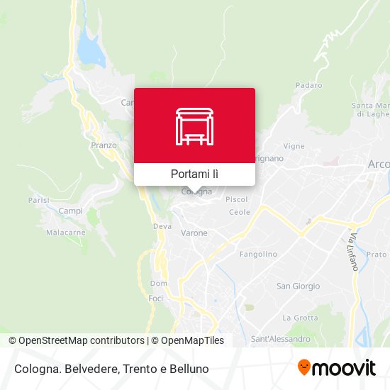 Mappa Cologna. Belvedere