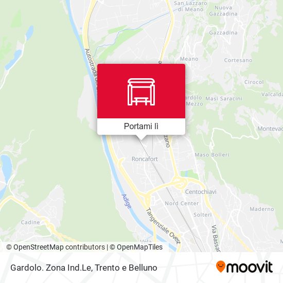 Mappa Gardolo. Zona Ind.Le