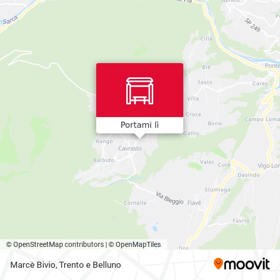 Mappa Marcè Bivio