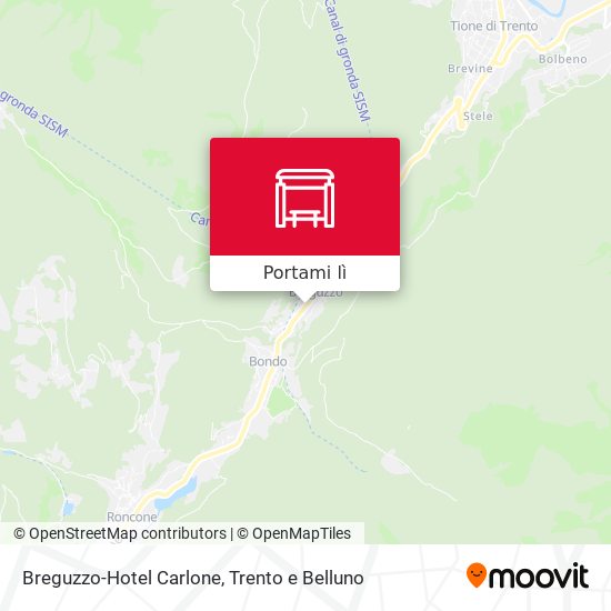 Mappa Breguzzo-Hotel Carlone