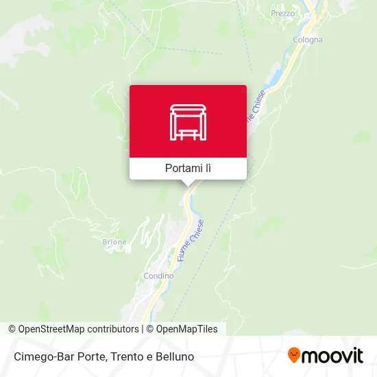 Mappa Cimego-Bar Porte