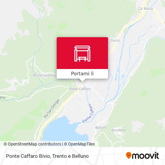 Mappa Ponte Caffaro Bivio