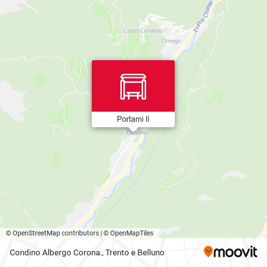 Mappa Condino Albergo Corona.