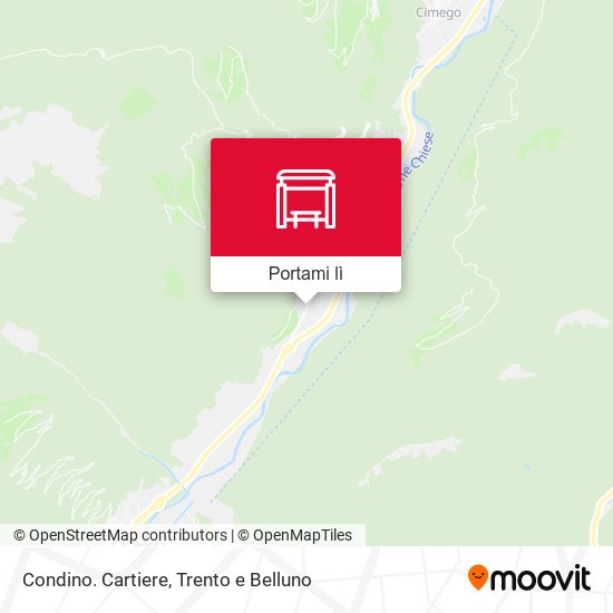 Mappa Condino. Cartiere