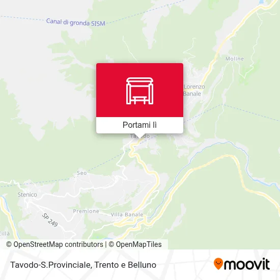 Mappa Tavodo-S.Provinciale
