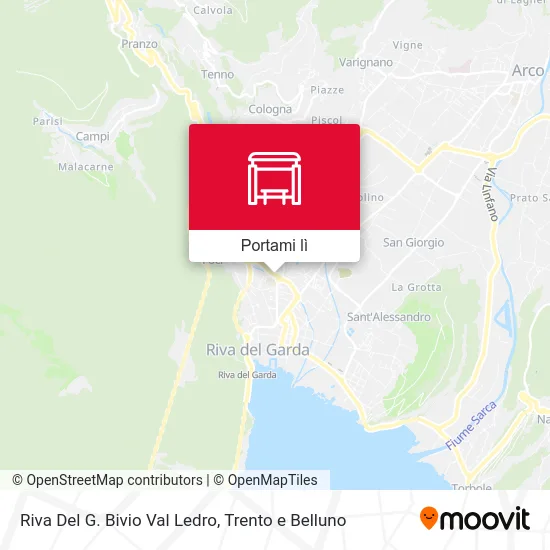 Mappa Riva Del G. Bivio Val Ledro