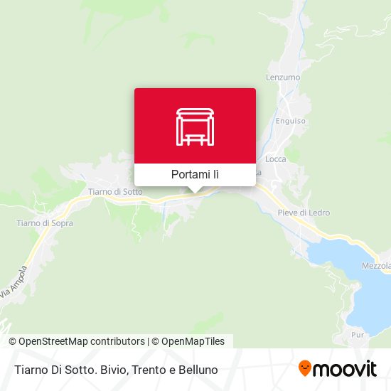 Mappa Tiarno Di Sotto. Bivio