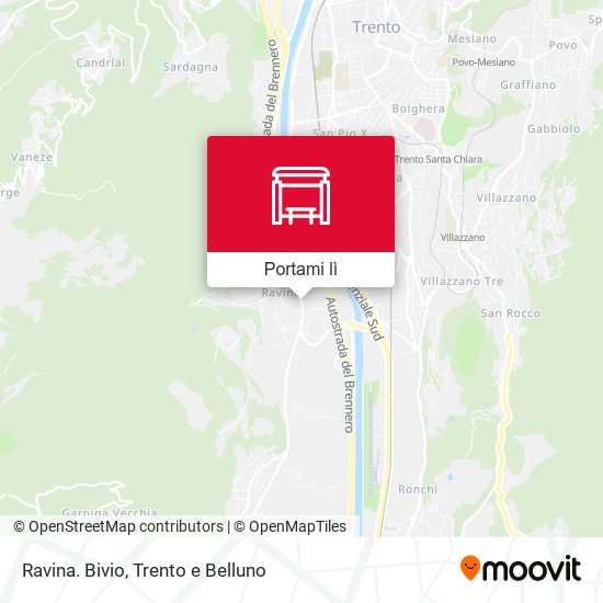 Mappa Ravina. Bivio