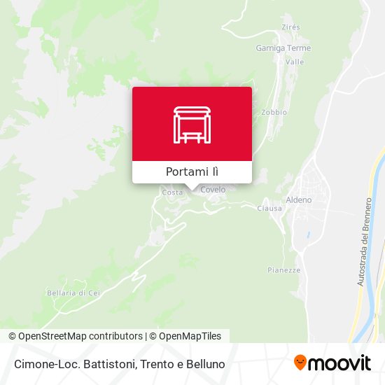 Mappa Cimone-Loc. Battistoni