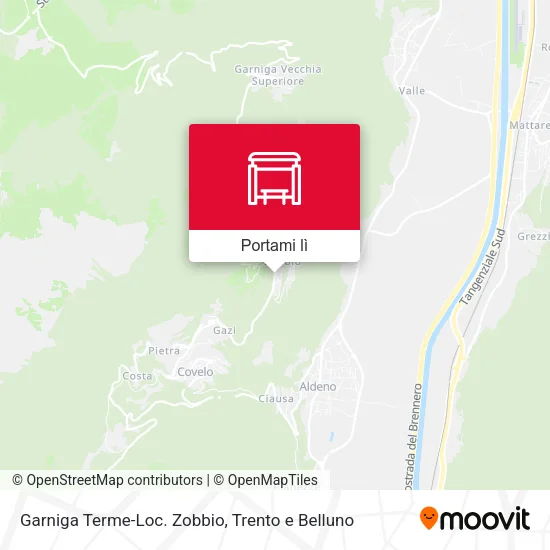 Mappa Garniga Terme-Loc. Zobbio