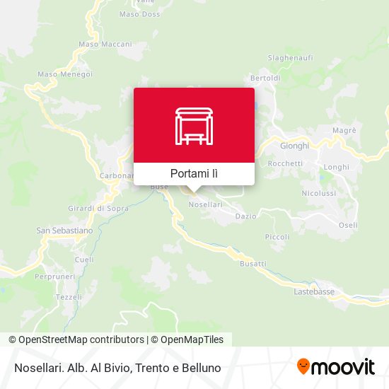 Mappa Nosellari. Alb. Al Bivio