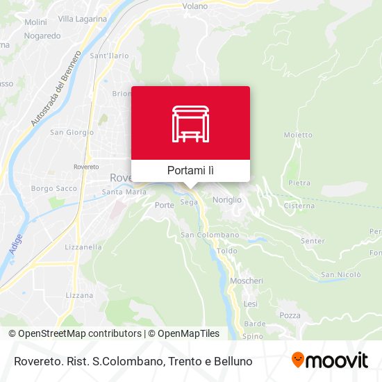 Mappa Rovereto. Rist. S.Colombano
