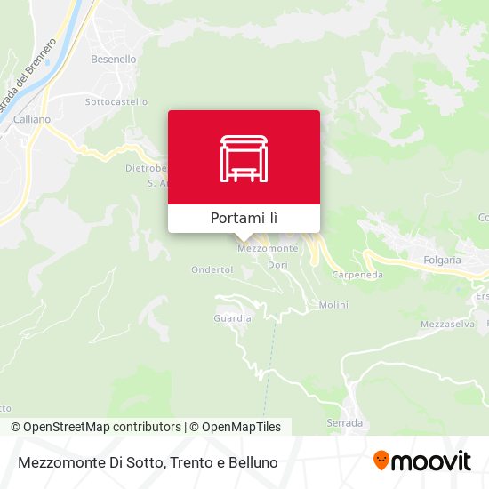 Mappa Mezzomonte Di Sotto