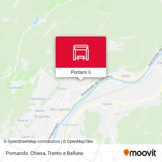 Mappa Pomarolo. Chiesa