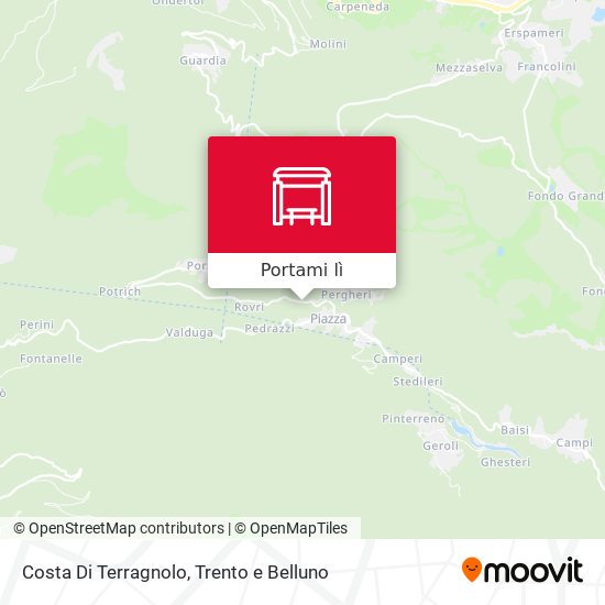 Mappa Costa Di Terragnolo
