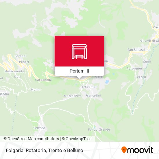 Mappa Folgaria. Rotatoria
