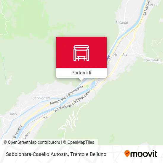 Mappa Sabbionara-Casello Autostr.