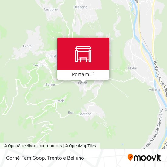 Mappa Cornè-Fam.Coop