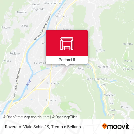 Mappa Rovereto. Viale Schio 19