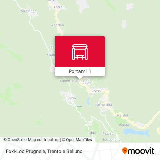 Mappa Foxi-Loc.Prugnele