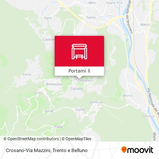 Mappa Crosano-Via Mazzini