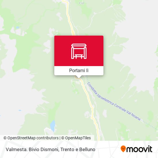 Mappa Valmesta. Bivio Dismoni