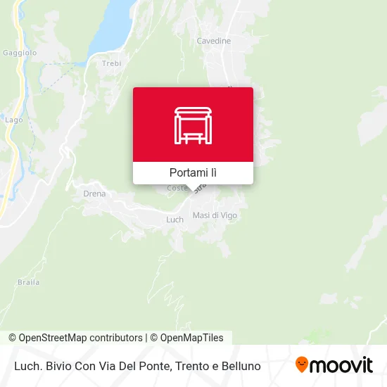 Mappa Luch. Bivio Con Via Del Ponte