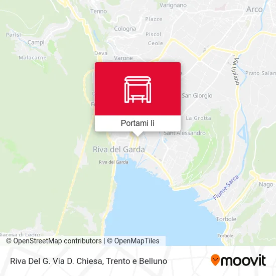 Mappa Riva Del G. Via D. Chiesa