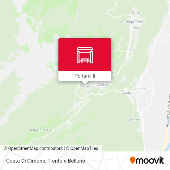 Mappa Costa Di Cimone