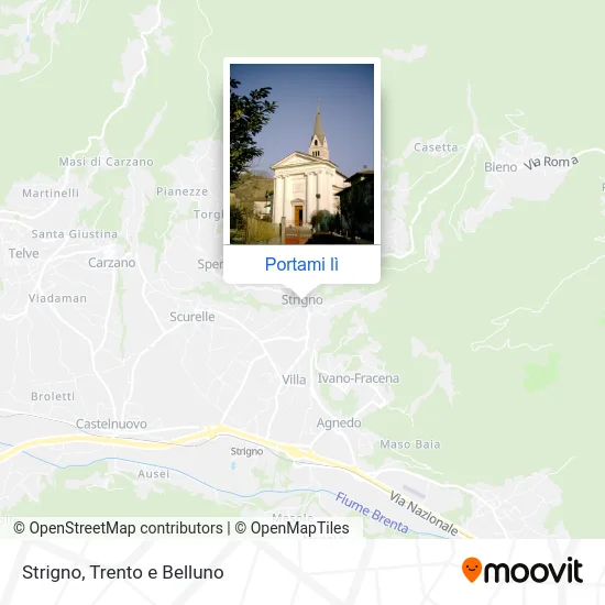 Mappa Strigno