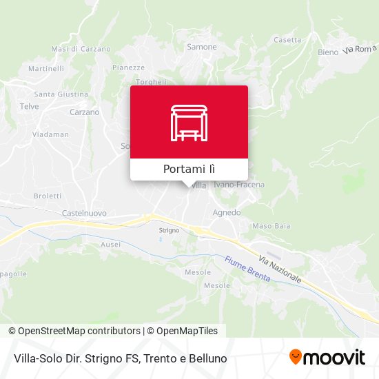 Mappa Villa-Solo Dir. Strigno FS