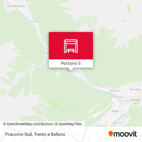 Mappa Pracorno-Sud