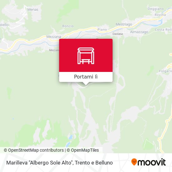 Mappa Marilleva "Albergo Sole Alto"