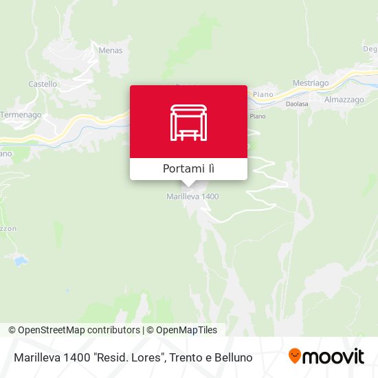 Mappa Marilleva 1400 "Resid. Lores"