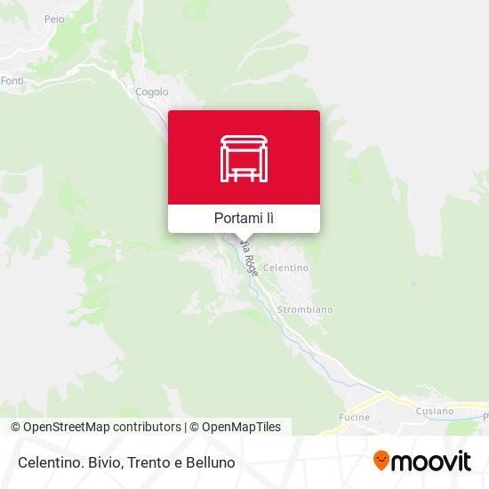 Mappa Celentino. Bivio