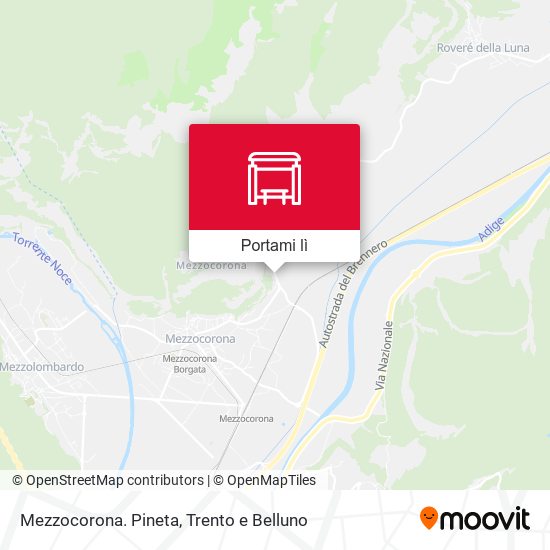 Mappa Mezzocorona. Pineta