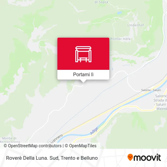 Mappa Roverè Della Luna. Sud