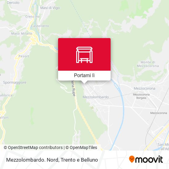 Mappa Mezzolombardo. Nord