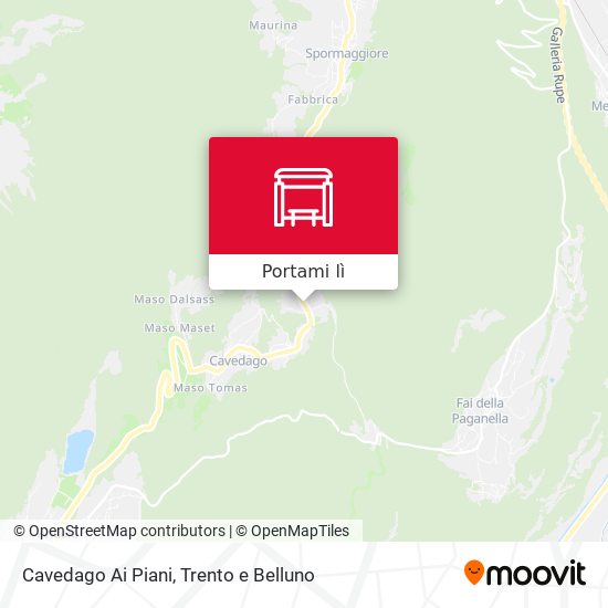 Mappa Cavedago Ai Piani