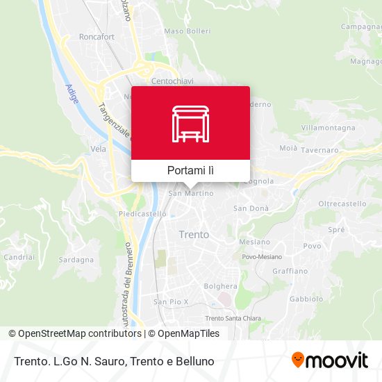 Mappa Trento. L.Go N. Sauro