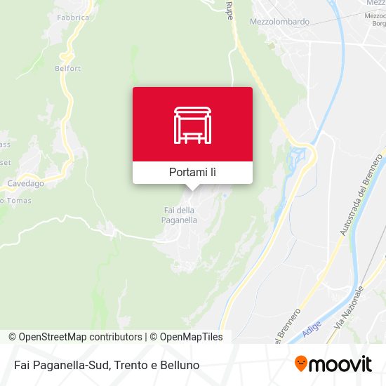 Mappa Fai Paganella-Sud