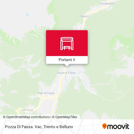 Mappa Pozza Di Fassa. Vac