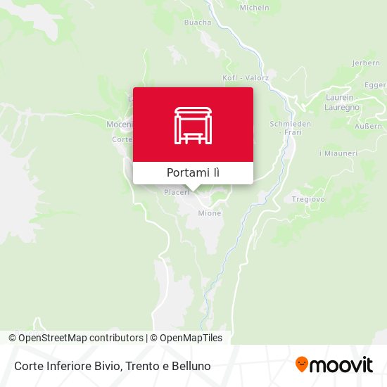 Mappa Corte Inferiore Bivio