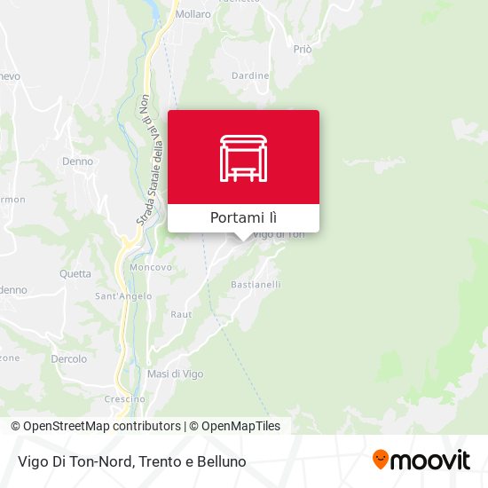 Mappa Vigo Di Ton-Nord