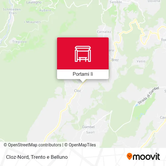 Mappa Cloz-Nord