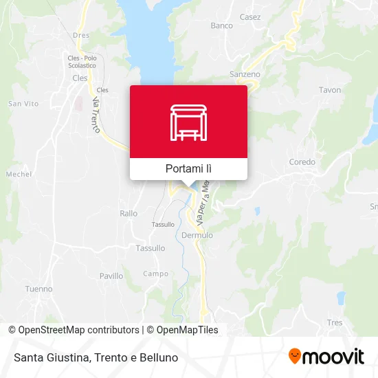 Mappa Santa Giustina