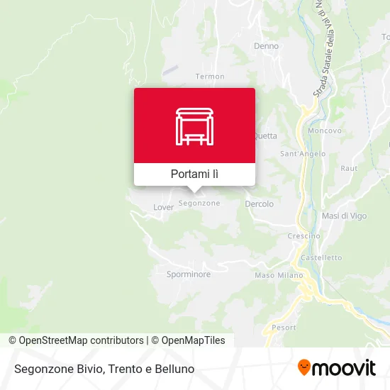 Mappa Segonzone Bivio