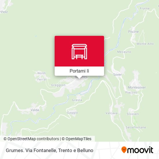 Mappa Grumes. Via Fontanelle