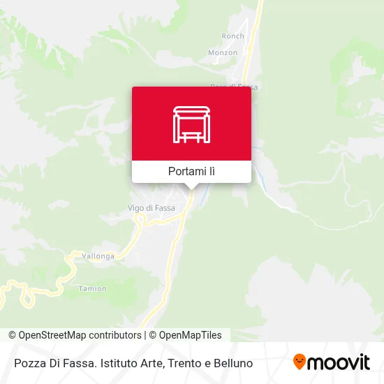 Mappa Pozza Di Fassa. Istituto Arte