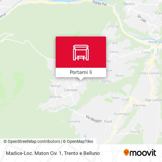Mappa Madice-Loc. Maton Civ. 1
